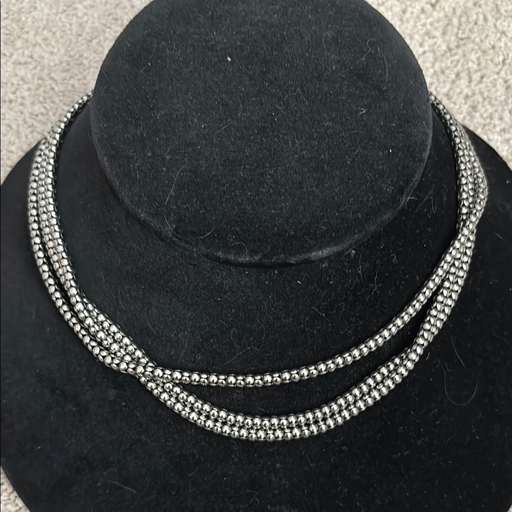 Silpada Sterling Silver Three Strand Necklace